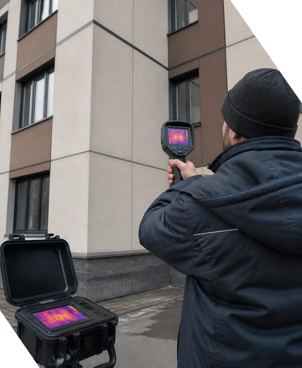 Тепловизионное обследование зданий и сооружений в Гудермесе